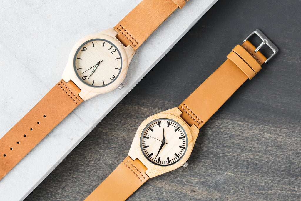 Engraved Wooden Watch